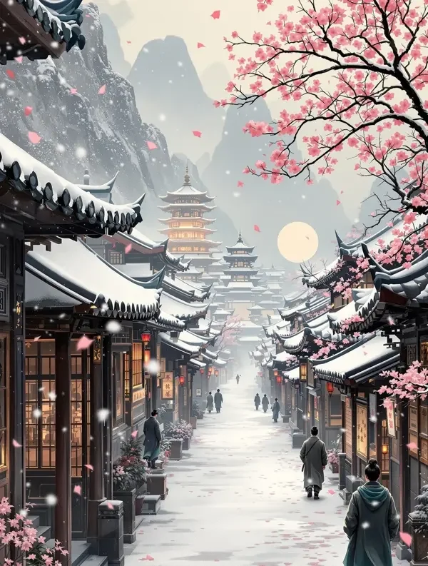 《雪落长安》历史小说 《雪落长安》小说封面