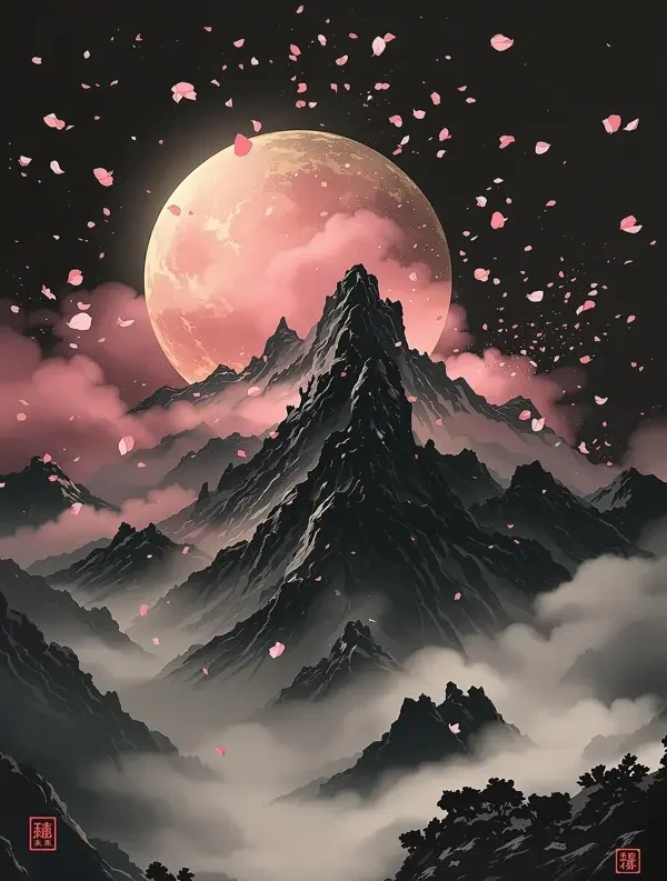 《墨色山河》玄幻小说 《墨色山河》小说封面
